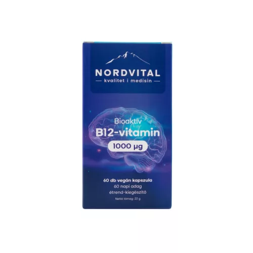 Nordvital B12-vitamin 1000mcg vegán kapszula 60 db 