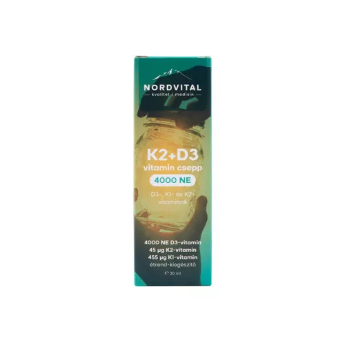 Nordvital D3+K2 csepp 30 ml 60 adag