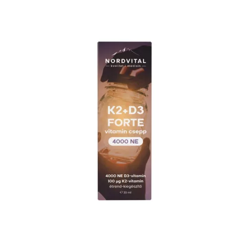 Nordvital D3+K2 Forte csepp 30 ml 60 adag