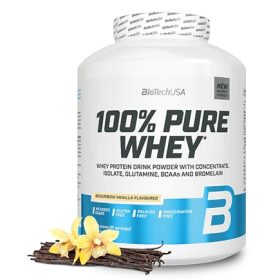   Biotech 100% Pure Whey tejsavó fehérjepor 2270g bourbon vanília