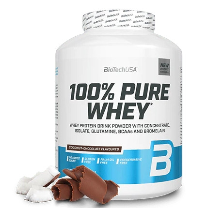 Biotech 100% Pure Whey tejsavó fehérjepor 2270g kókusz-csokoládé