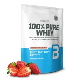 Biotech 100% Pure Whey tejsavó fehérjepor 1000g eper