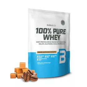   Biotech 100% Pure Whey tejsavó fehérjepor 1000g karamell-cappuccino