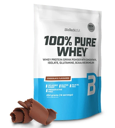 Biotech 100% Pure Whey tejsavó fehérjepor 454g csokoládé