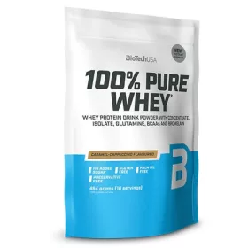   Biotech 100% Pure Whey tejsavó fehérjepor 454g karamell-cappuccino