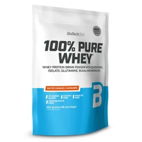   Biotech 100% Pure Whey tejsavó fehérjepor 454g sós karamell