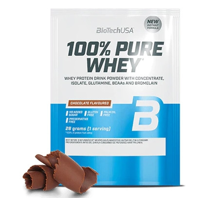 Biotech 100% Pure Whey tejsavó fehérjepor 28g csokoládé