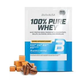   Biotech 100% Pure Whey tejsavó fehérjepor 28g karamell-cappuccino