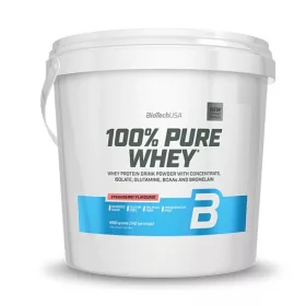 Biotech 100% Pure Whey tejsavó fehérjepor 4000g eper