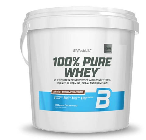 Biotech 100% Pure Whey tejsavó fehérjepor 4000g kókusz-csokoládé