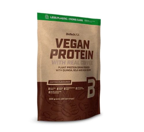 Biotech Vegan Protein 500g kávé fehérje italpor