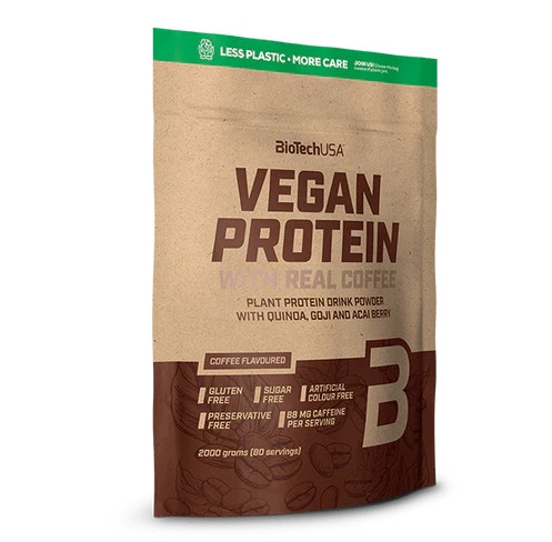 Biotech Vegan Protein 2000g kávé fehérje italpor