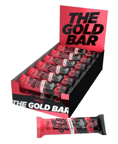 Pure Gold The Gold Bar protein szelet - csokoládé málna 18 x 45 g box