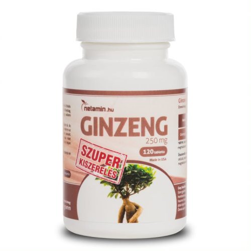 Netamin Ginzeng 250 mg tabletta - szuper kiszerelés - 120 db
