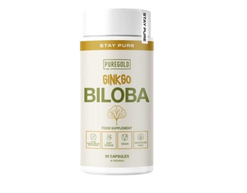 Pure Gold Vegan Ginkgo Biloba kivonat kapszula 90 db