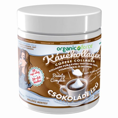 organic force Coffee Collagen Kávékollagén 318 g - Csokoládé