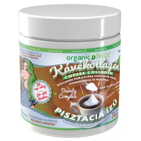   organic force Coffee Collagen Kávékollagén 318 g - Pisztácia