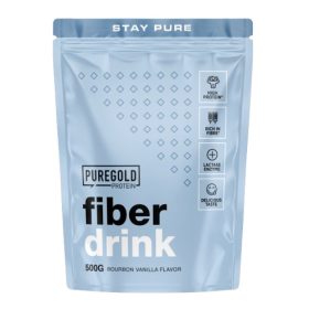   Pure Gold Fiber Drink fehérje és rost italpor - Bourbon Vanilla 500 g