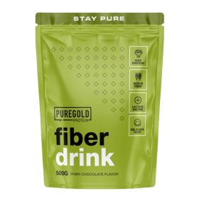   Pure Gold Fiber Drink fehérje és rost italpor - Dubai chocolate 500 g