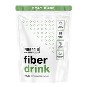   Pure Gold Fiber Drink fehérje és rost italpor - Matcha Latte 500 g