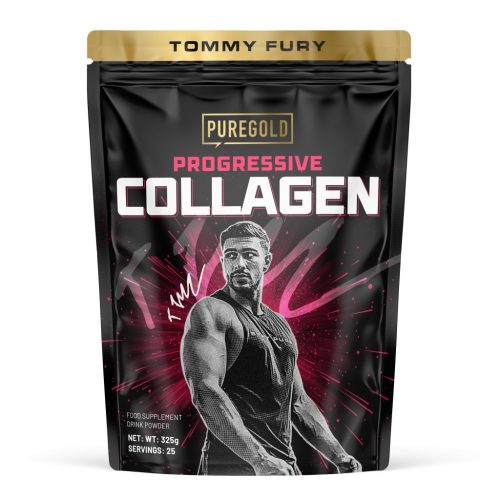 Pure Gold Tommy Fury Progressive Collagen 325 g - málna ízű