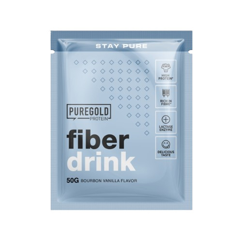 Pure Gold Fiber Drink fehérje és rost italpor - Bourbon Vanilla 50 g