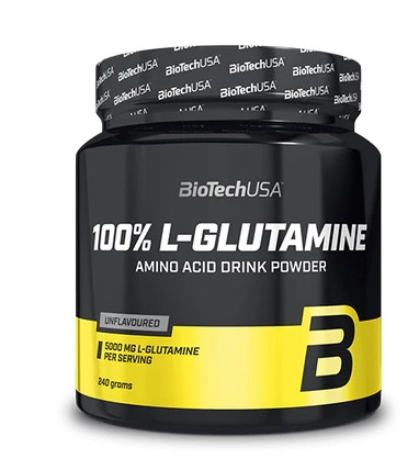 Biotech 100% L-Glutamine por 240g