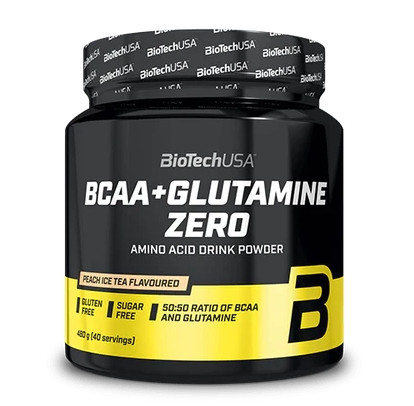 Biotech BCAA+Glutamine Zero 480g barackos ice tea italpor