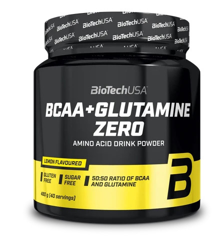 Biotech BCAA+Glutamine Zero 480g citrom italpor