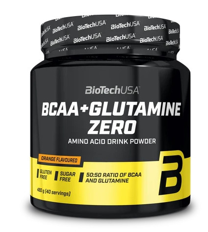 Biotech BCAA+Glutamine Zero 480g narancs italpor