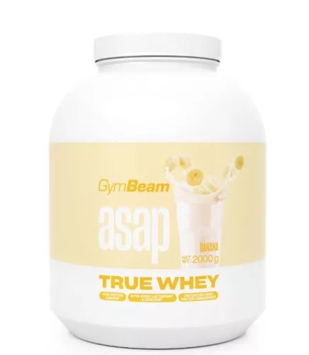 GymBeam Asap True Whey tejsavófehérje 2000 g - banán