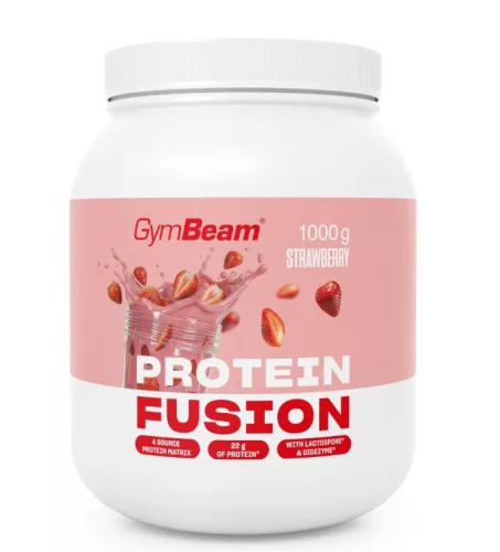 Gymbeam Protein Fusion többkomponensű fehérje 1 kg  -  eper