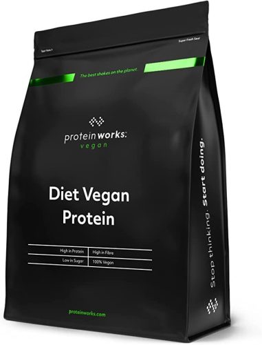 Protein Works Diet Vegan Protein fehérjepor 1000 g - belga csoki-mokka