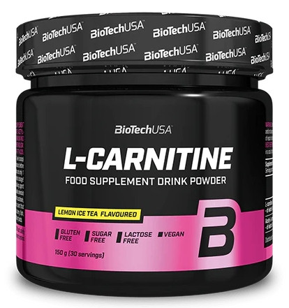 Biotech L-Carnitine flavoured drink powder italpor 150g citromos ice tea