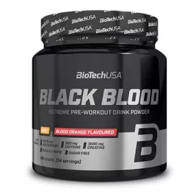   Biotech Black Blood NOX+ edzés előtti italpor 340g vérnarancs