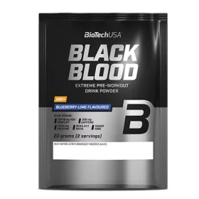   Biotech Black Blood NOX+ edzés előtti italpor 20g áfonya-lime