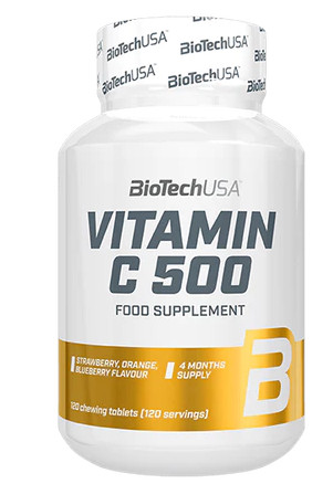 Biotech Vitamin C 500 rágótabletta 120 db