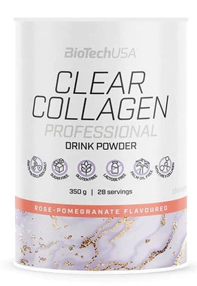 Biotech Clear Collagen Professional 350g rózsa-gránátalma italpor