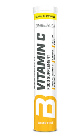 Biotech Vitamin C pezsgőtabletta 20 tabletta citrom