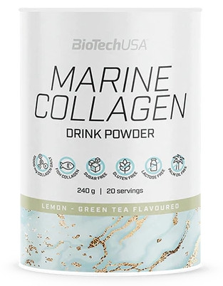 Biotech Marine Collagen italpor 240g zöld tea-citrom