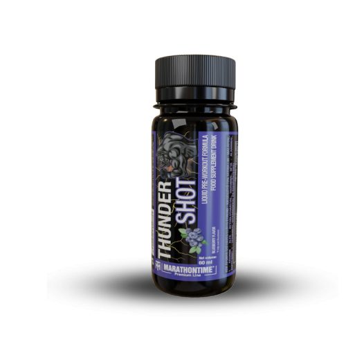 Marathontime Thunder Edzés előtti energizáló SHOT 60 ml - Áfonya