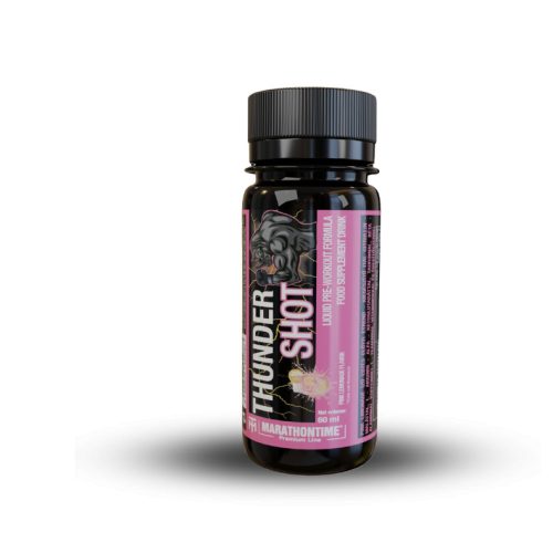 Marathontime Thunder Edzés előtti energizáló SHOT 60 ml - Pink limonádé