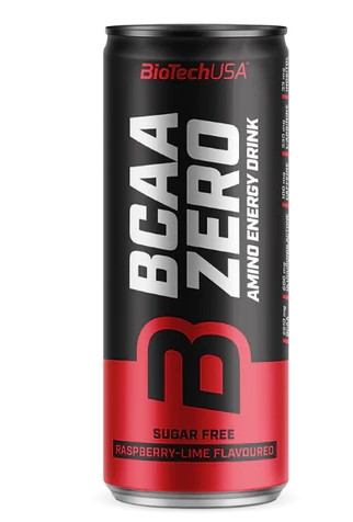 Biotech BCAA ZERO energy drink 330ml málna-lime energiaital