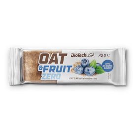 Biotech Oat and Fruit Zero zabszelet 70g áfonya
