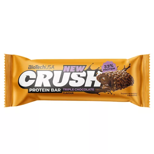 Biotech Crush Bar 45g tripla csokoládé fehérjetartalmú szelet