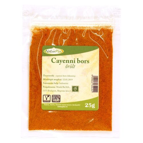 NaturPiac Cayenne bors, őrölt 25 g