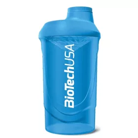 Biotech Keverőpalack Wave 600ml kék shaker