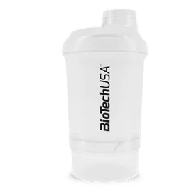   Biotech Keverőpalack Wave+ Nano 300ml (+150ml) átlátszó shaker