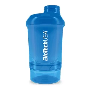   Biotech Keverőpalack Biotech Wave+ Nano 300ml (+150ml) kék shaker