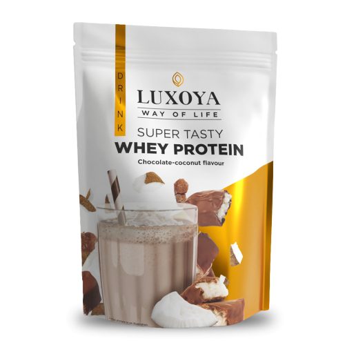 Luxoya Whey Protein tejsavó fehérje Doy Csokoládé-Kókusz 450 g
